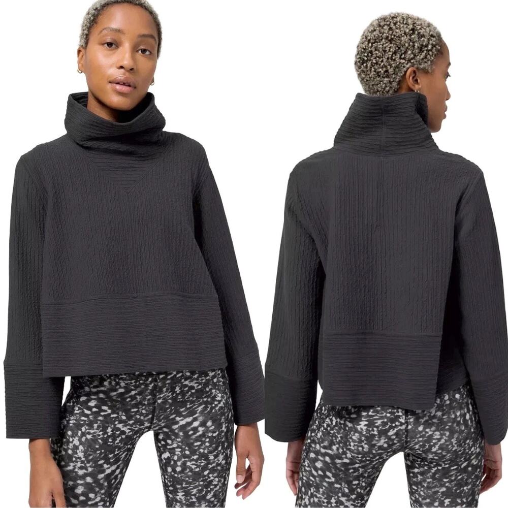 Lululemon Retreat Yourself Funnel Neck Pullover -Charcoal Gray    Size: S / M